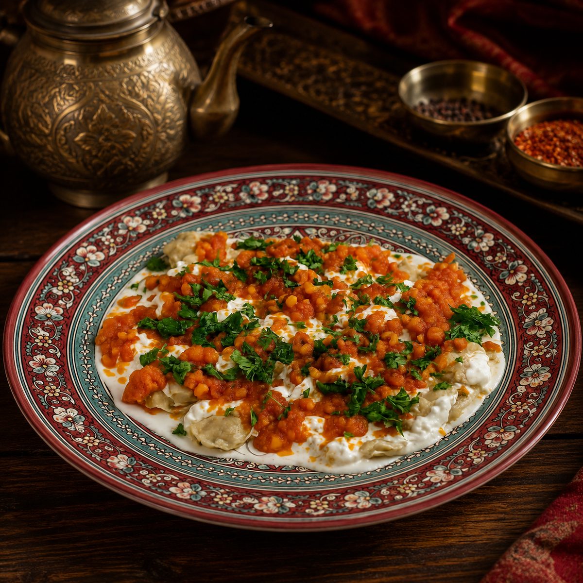 Ashak und Mantu – afghanische Teigtaschen mit Joghurt